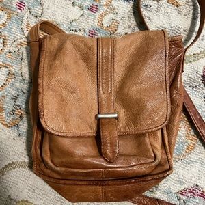 Genuine leather Crossbody purse - vintage